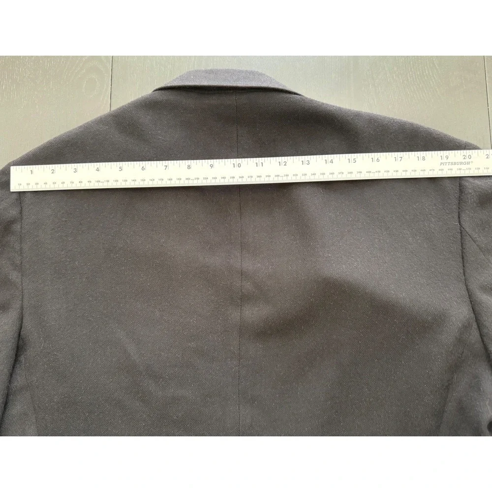 Nordstrom Loro Piana Mens 100% Camel Hair Blazer 44 EX-L Black Sport Coat Jacket